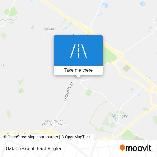 Oak Crescent map