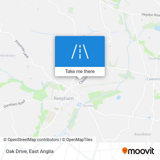 Oak Drive map