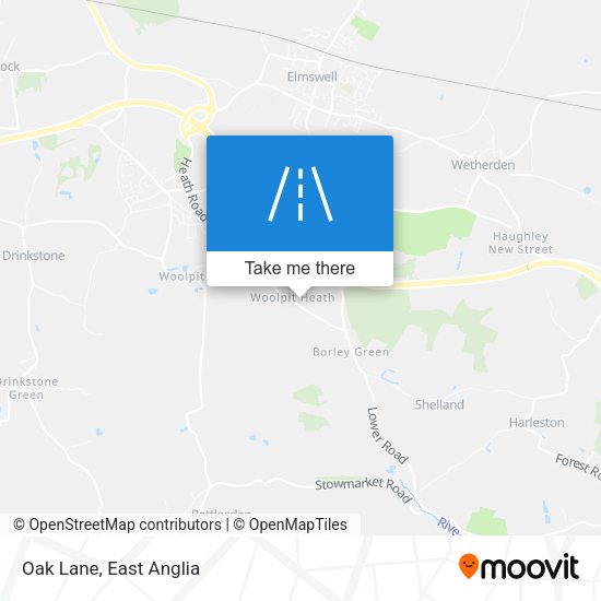 Oak Lane map