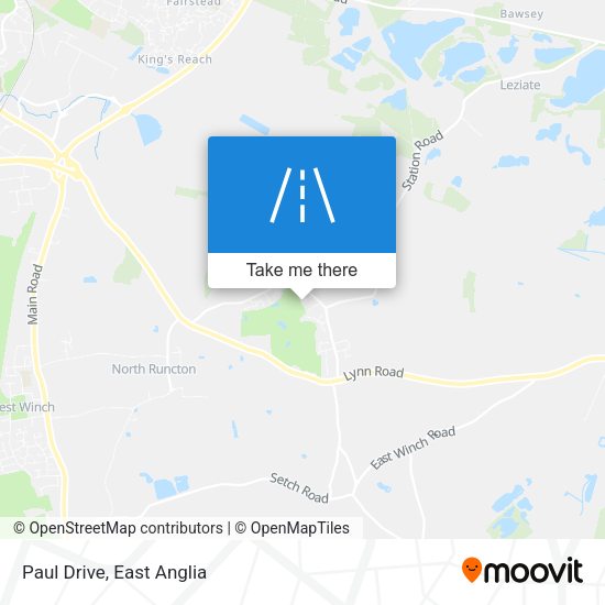 Paul Drive map