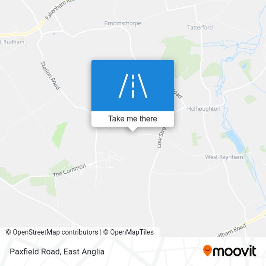 Paxfield Road map