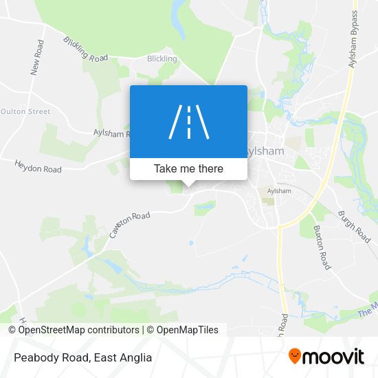 Peabody Road map