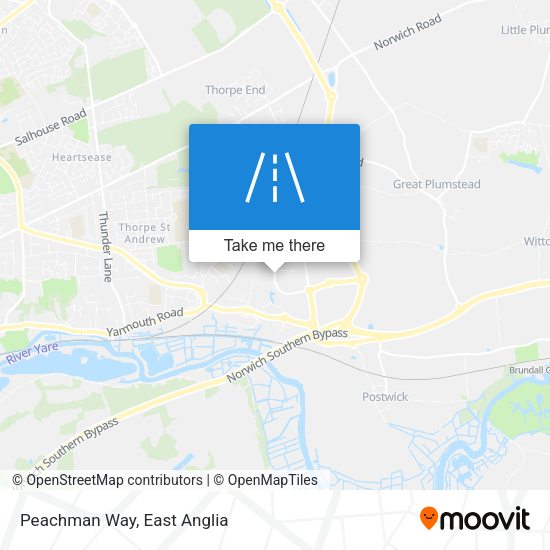 Peachman Way map