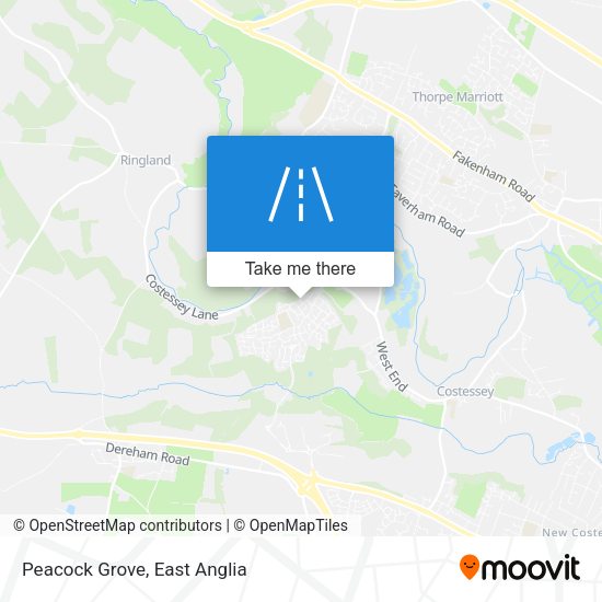 Peacock Grove map
