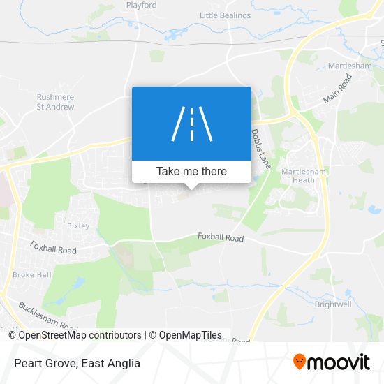 Peart Grove map