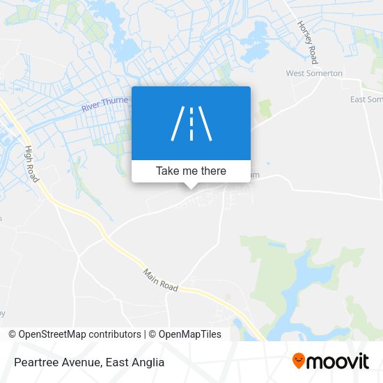 Peartree Avenue map