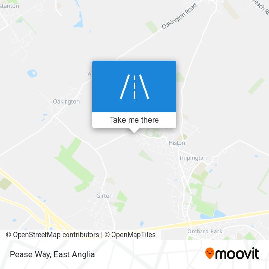 Pease Way map