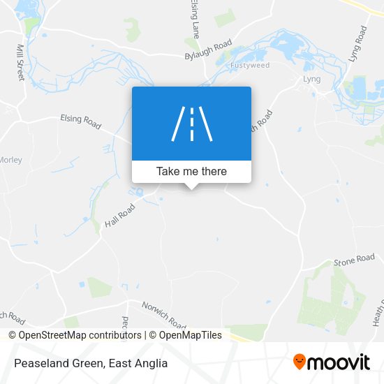Peaseland Green map
