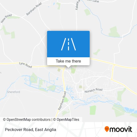 Peckover Road map