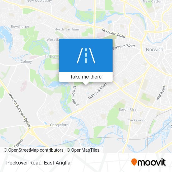 Peckover Road map