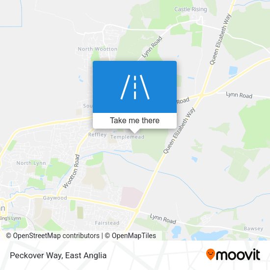 Peckover Way map