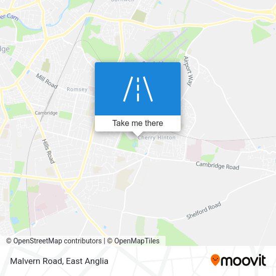 Malvern Road map