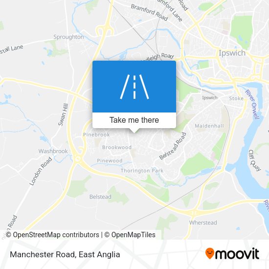 Manchester Road map