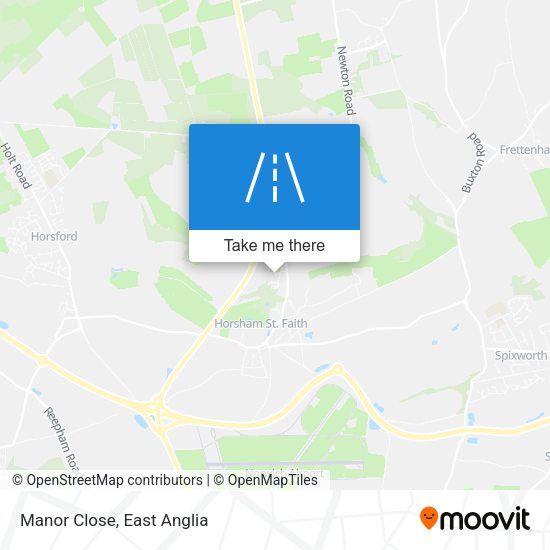 Manor Close map