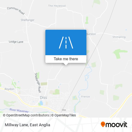 Millway Lane map