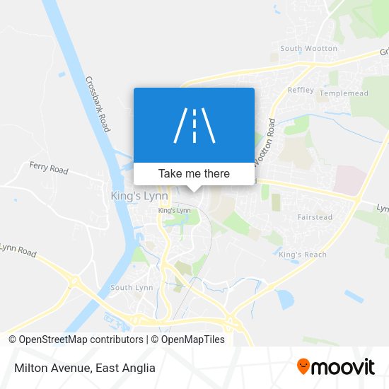 Milton Avenue map