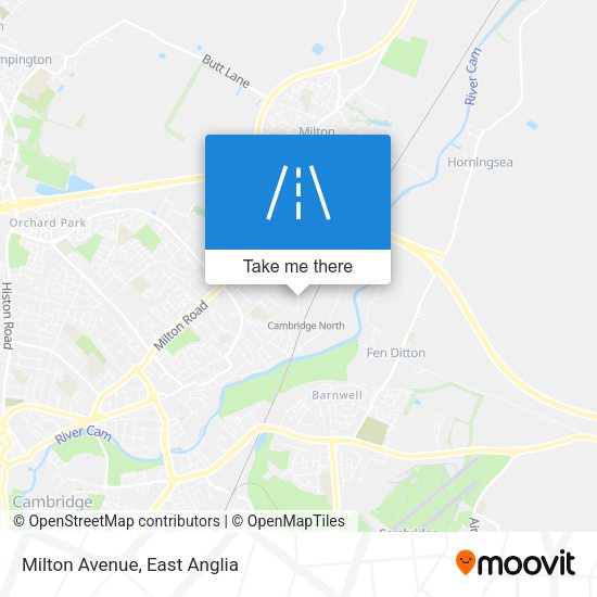 Milton Avenue map