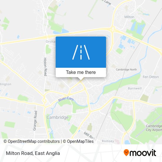 Milton Road map