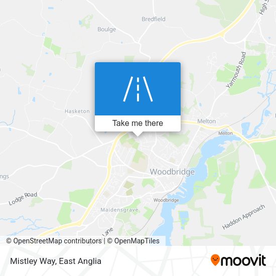 Mistley Way map