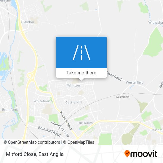 Mitford Close map
