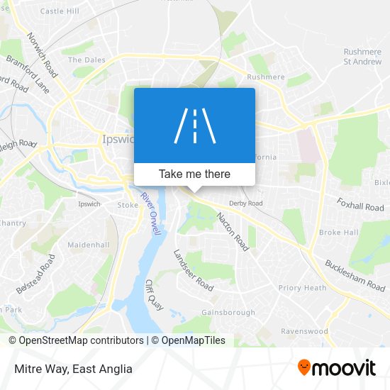 Mitre Way map