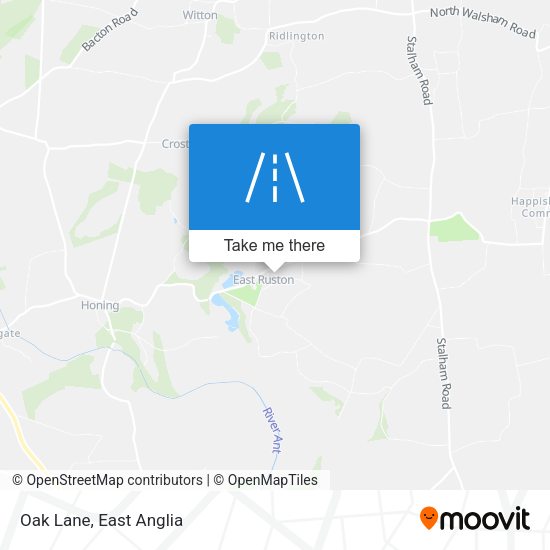 Oak Lane map