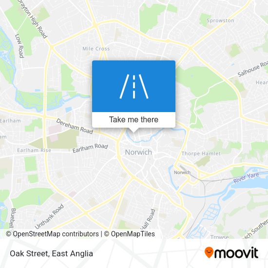 Oak Street map