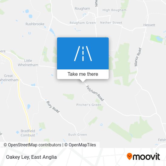 Oakey Ley map