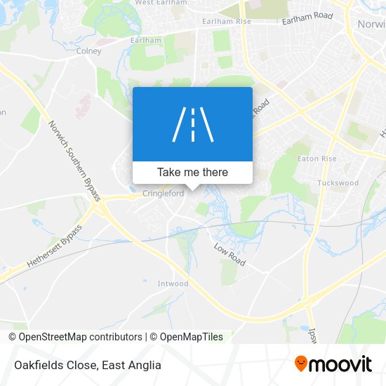 Oakfields Close map