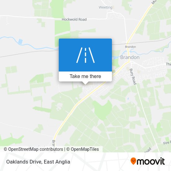Oaklands Drive map