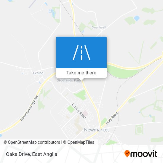 Oaks Drive map
