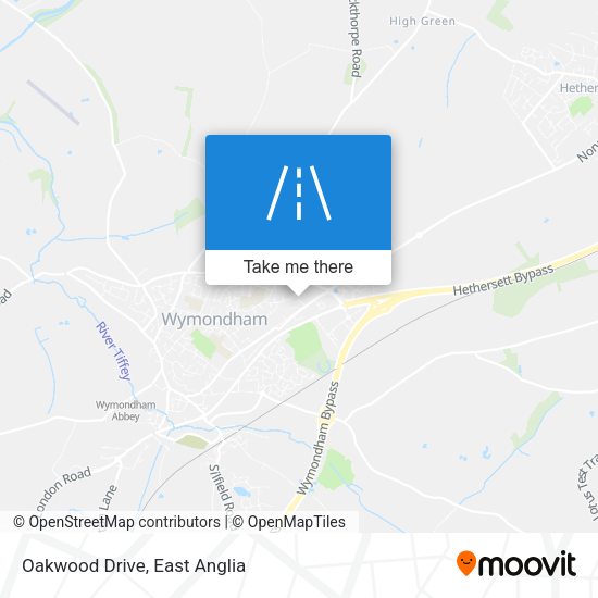 Oakwood Drive map
