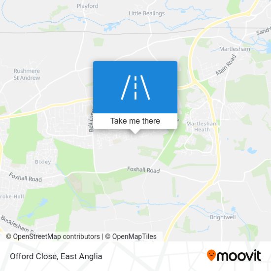 Offord Close map