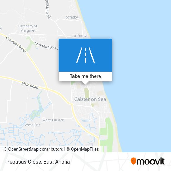Pegasus Close map