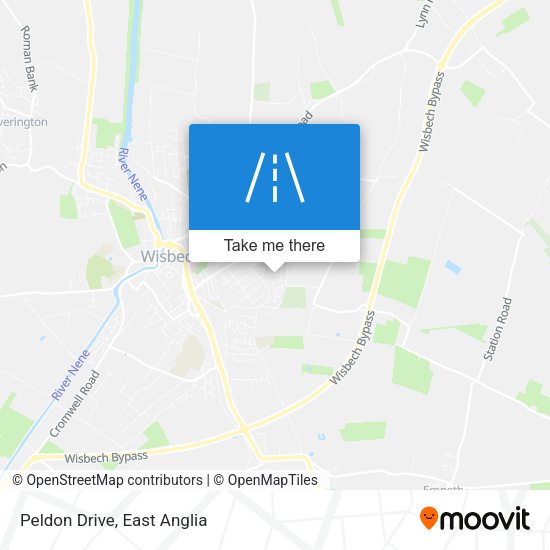Peldon Drive map