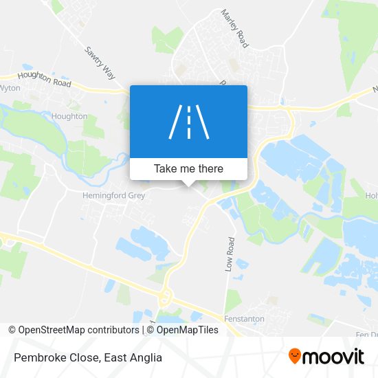 Pembroke Close map
