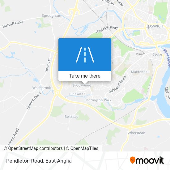Pendleton Road map