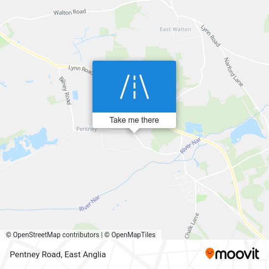 Pentney Road map