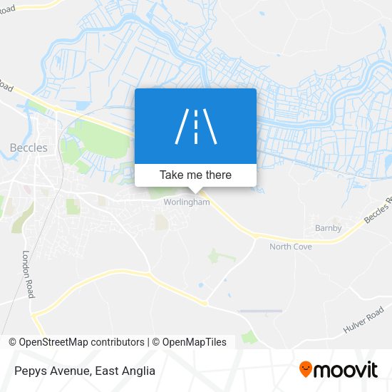 Pepys Avenue map