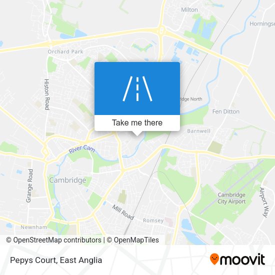 Pepys Court map