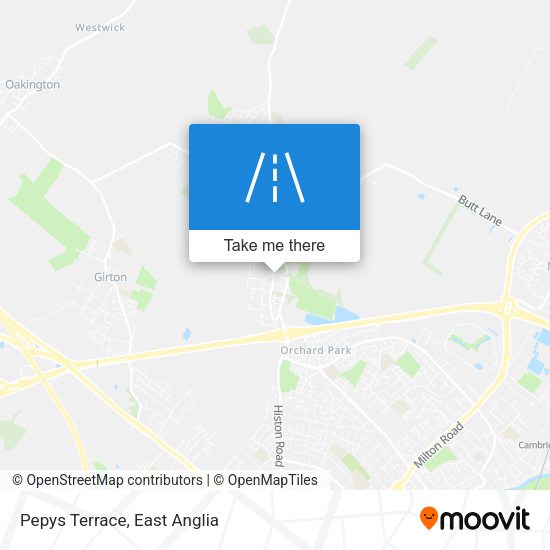 Pepys Terrace map