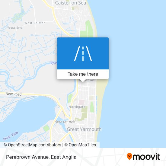 Perebrown Avenue map