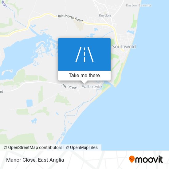 Manor Close map