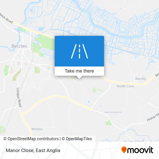 Manor Close map