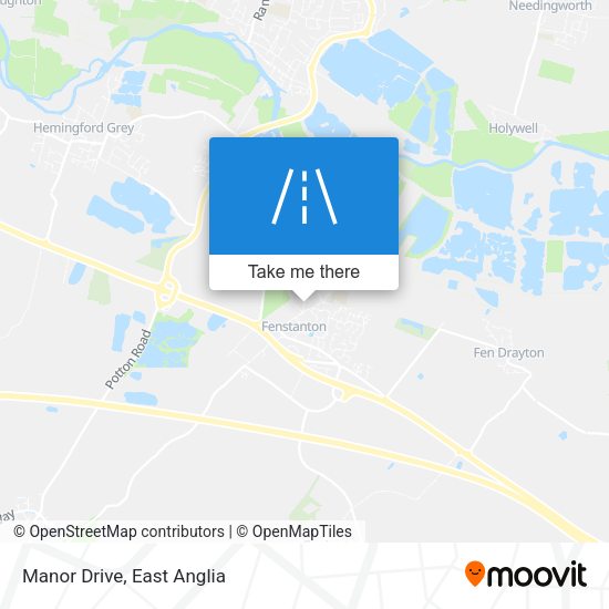 Manor Drive map