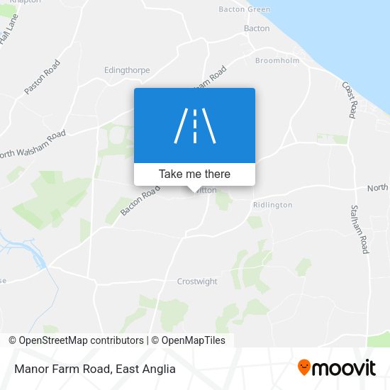 Manor Farm Road map