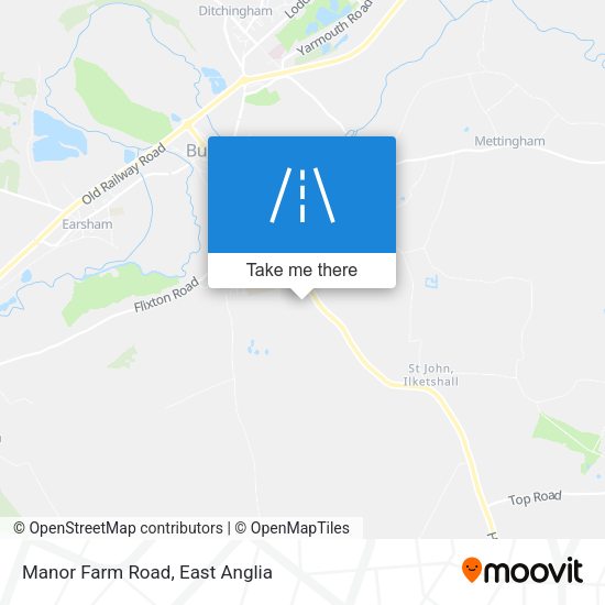 Manor Farm Road map