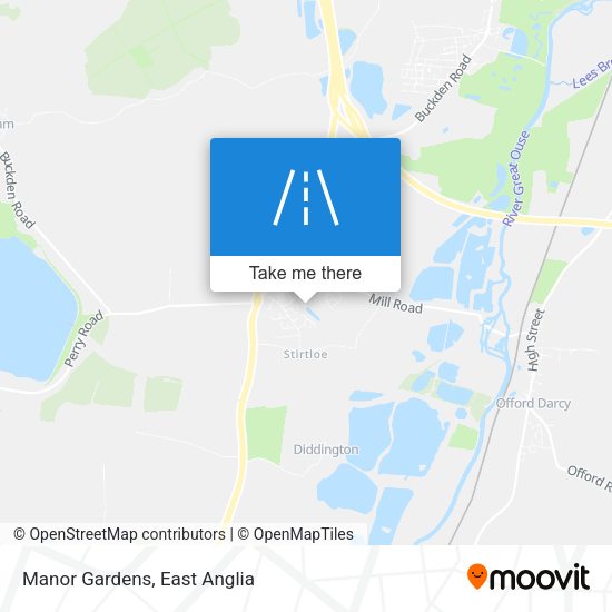 Manor Gardens map