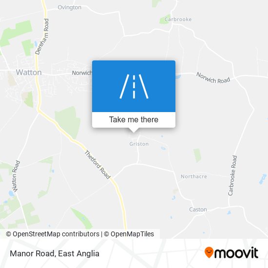 Manor Road map