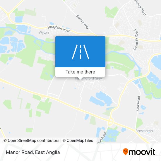 Manor Road map